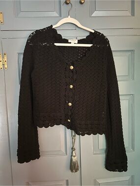 J. Crew Collection Crochet Cardigan